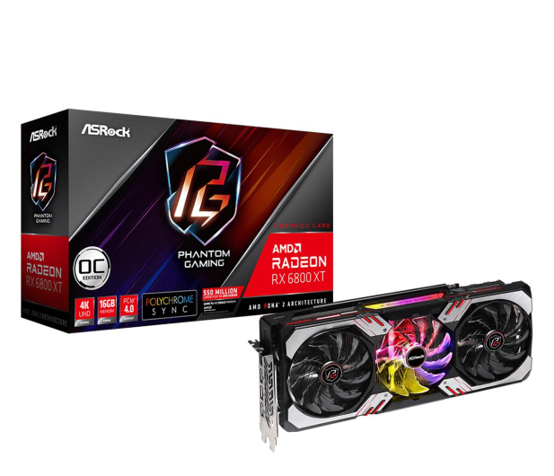 ASRock Radeon RX 6800 XT Phantom Gaming OC 16GB GDDR6 - 1165457 - zdjęcie